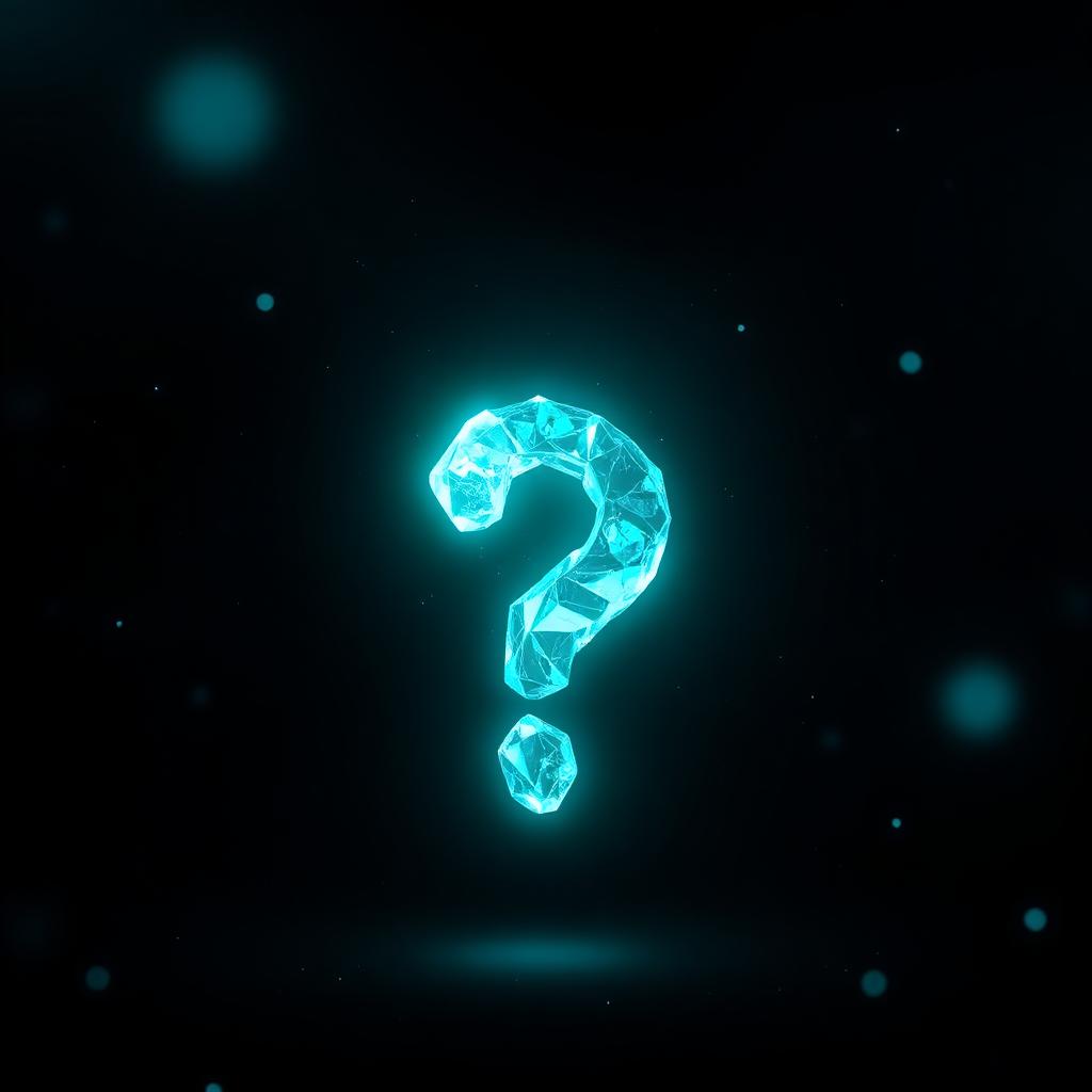 Glowing question mark